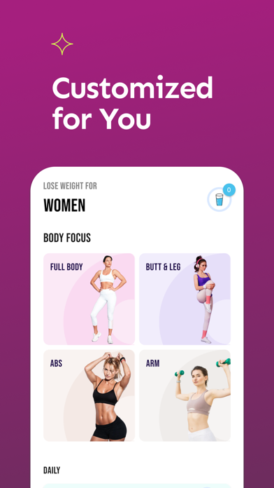 Fitness Women Workout at Home Screenshot