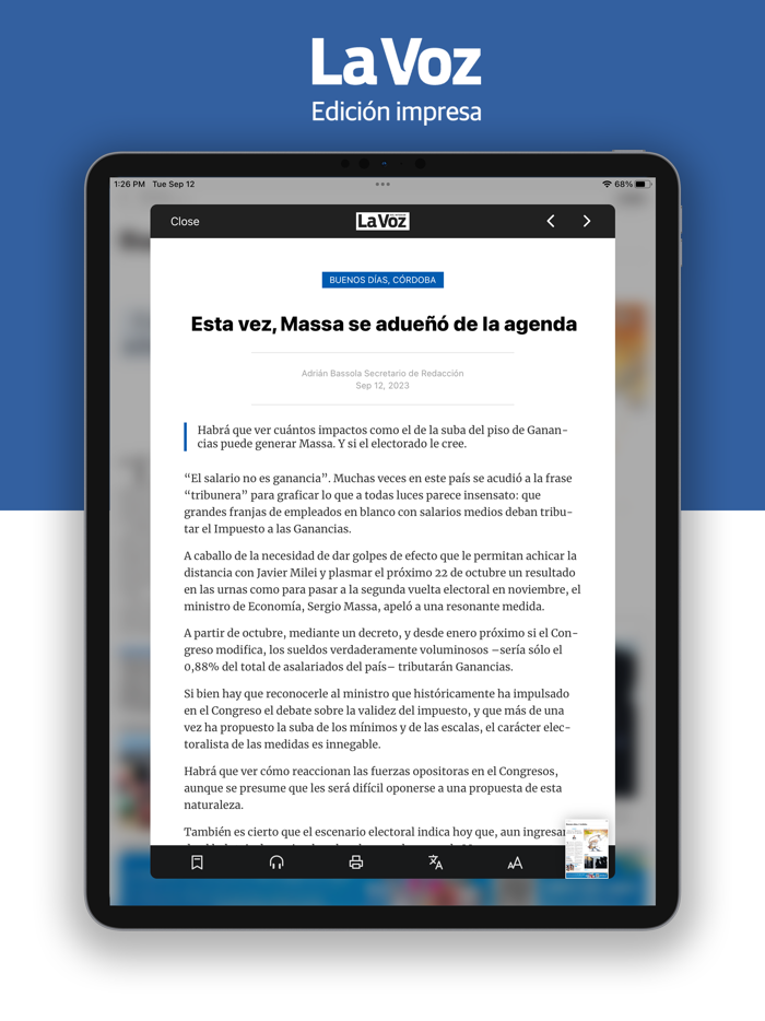 La Voz - Edición Impresa