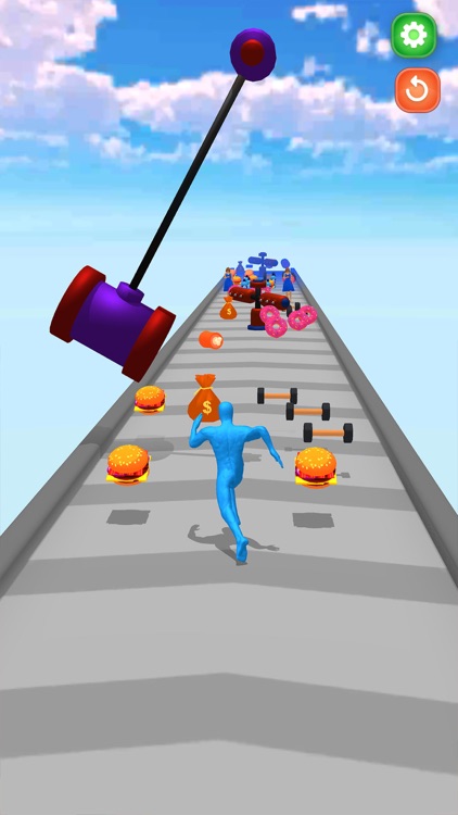 Muscle Runner Slap Smash Game