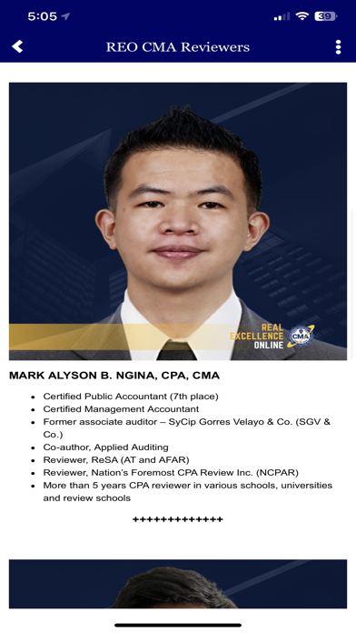 CMA Reviewer Screenshot