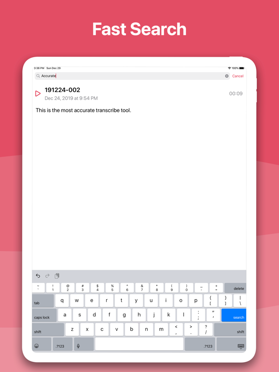 Transcribe Recorder - Memo iPad screenshot 4 - Productivity app