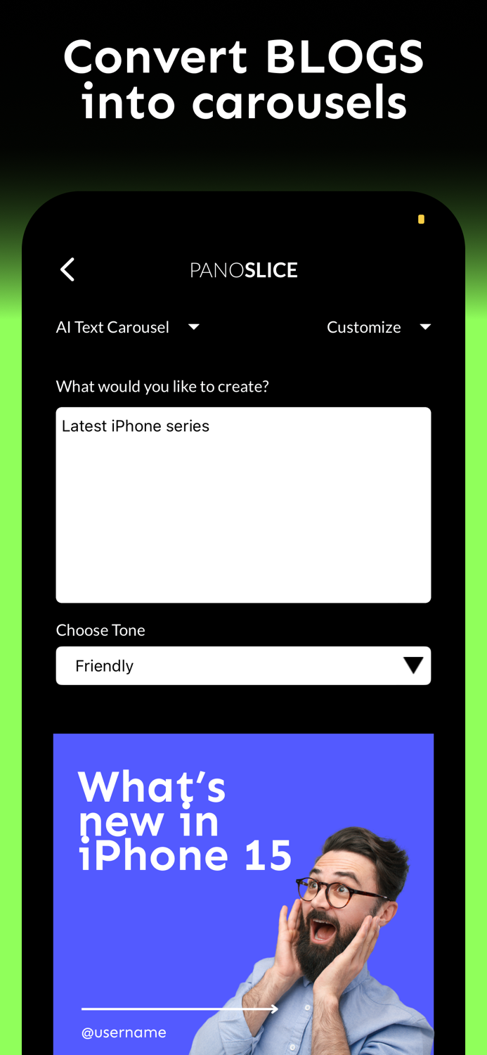 Panoslice AI Insta Collages