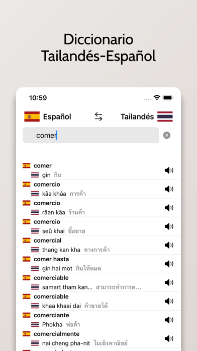 Diccionario Tailandés-Español Screenshot