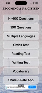New USCitizenship Test screenshot #1 for iPhone