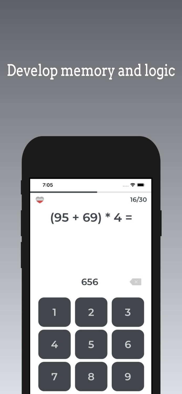 Brain training - mathematics