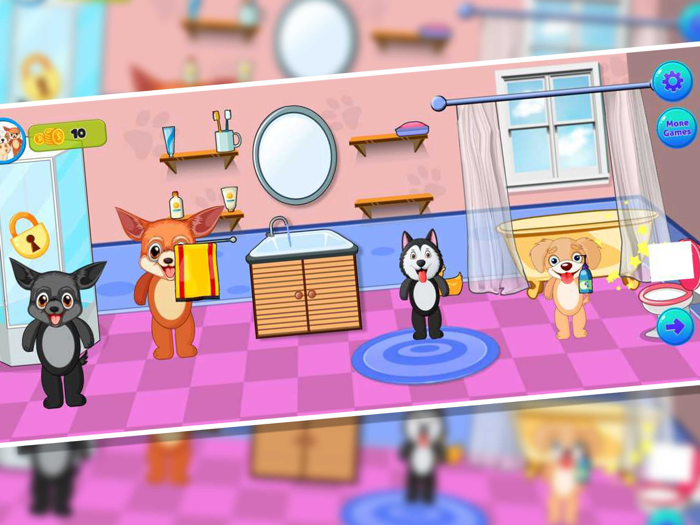 Pretend Pets Dollhouse Games