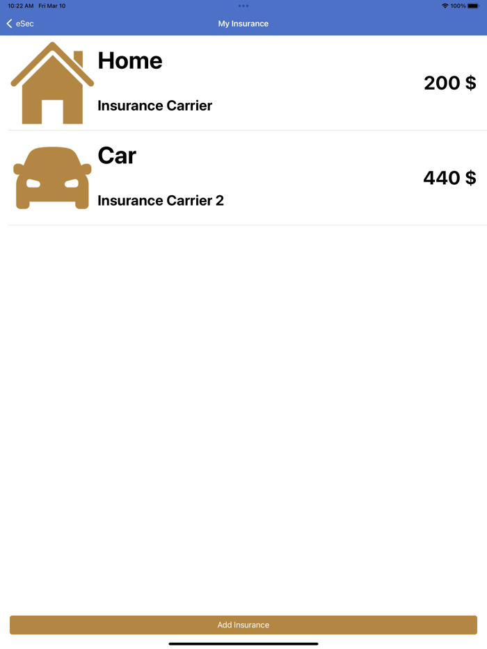eSec - Manage Your Insurance