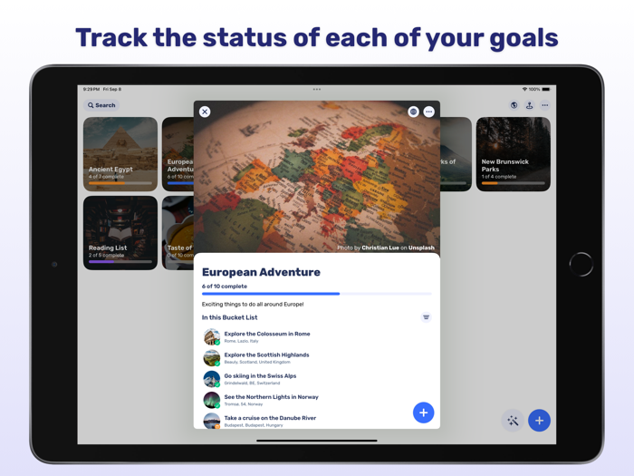 Söka Bucket Lists Made Easy