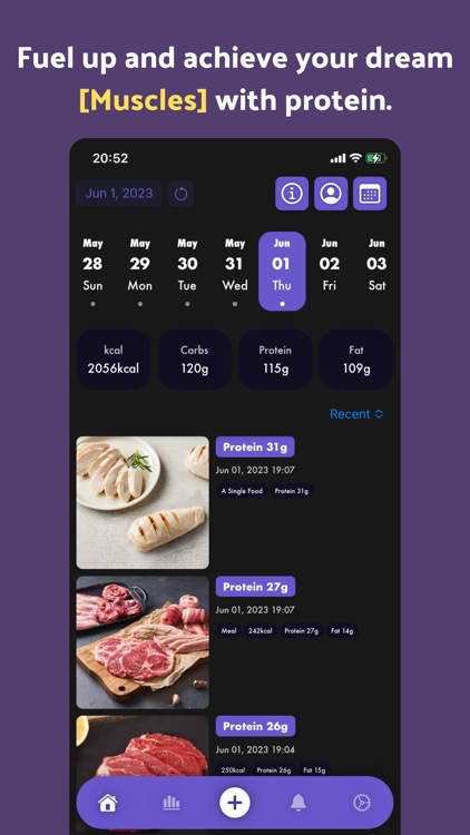 Protein Tracker for Muscle