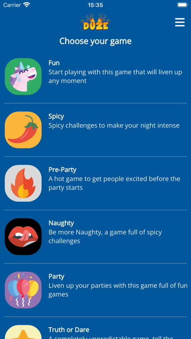 Duze - Party Game Screenshot