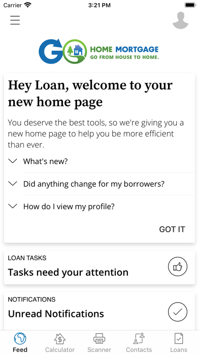 GO Home Mortgage Screenshot