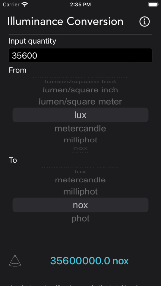 #5. Illuminance Conversion (iOS) 由: Nitrio