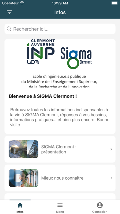 Screenshot #1 pour SIGMA Clermont