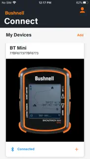 bushnell connect iphone screenshot 2