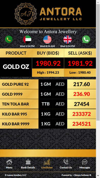 Antora Jewellery Screenshot