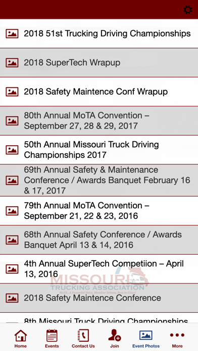 Missouri Trucking Association Screenshot