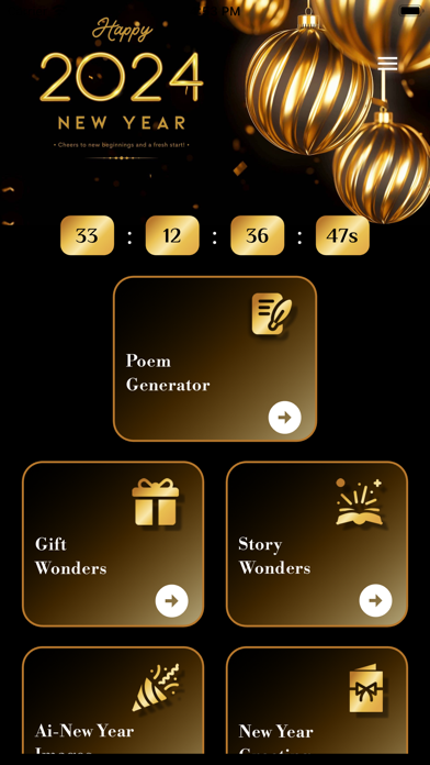 AI New Year Wishes Screenshot