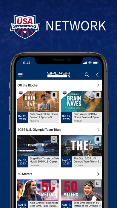 USA Swimming Network Screenshot 1 - AppWisp.com