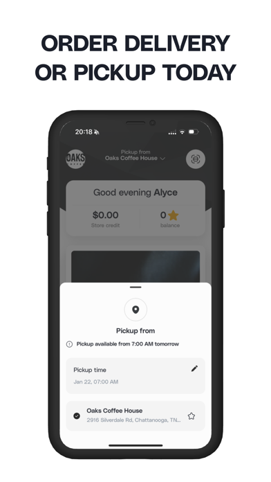 Oaks Coffee House Screenshot
