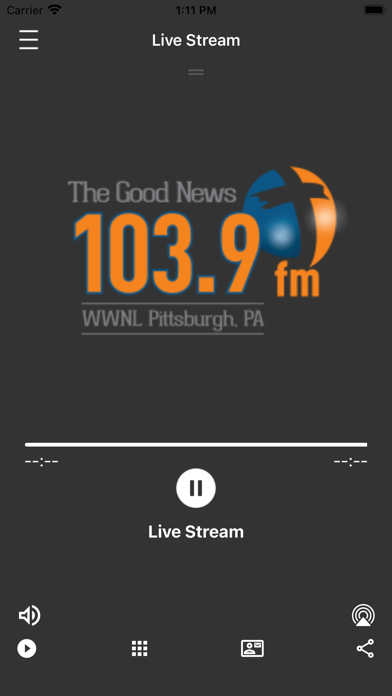 WWNL FM 103.9 Screenshot