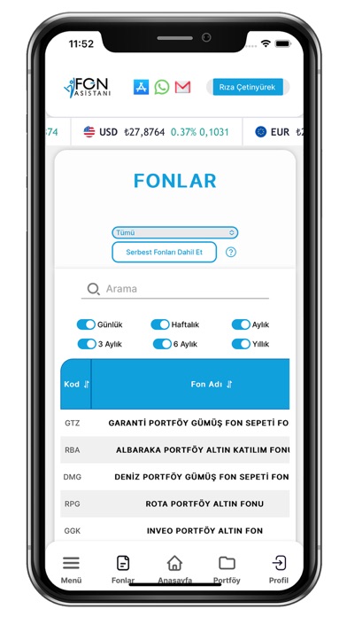 FonAsistanı Fon Analiz & Takip Screenshot