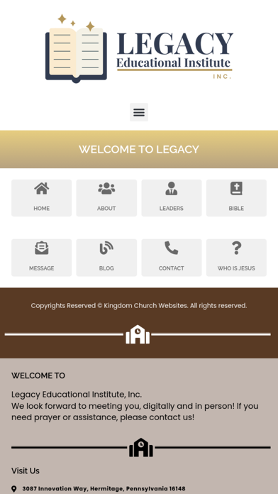 Legacy Educational Institute Screenshot