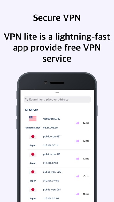 VPN Lite - Hotspot & Unlimited Screenshot