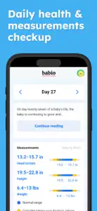 Babio · Daily baby checkup screenshot #2 for iPhone