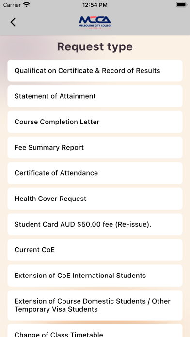 MCCA Screenshot