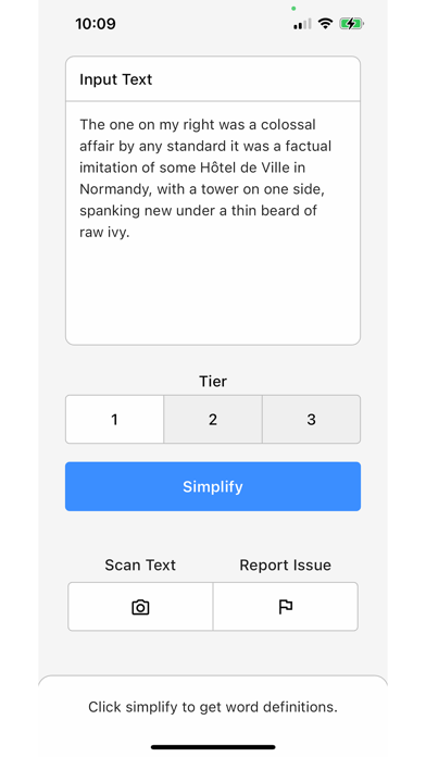 TIER - Simplify English Screenshot