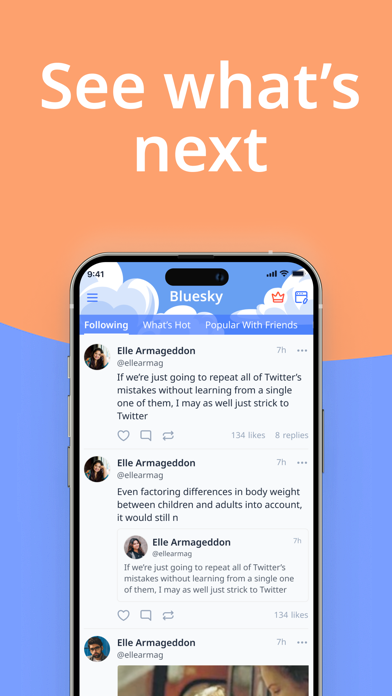 Bluesky Client: Blue Cloud Screenshot