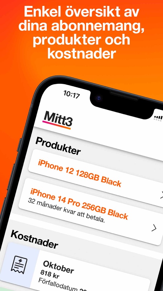 #1. Mitt3 (iOS) 由: Hi3G Access AB
