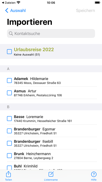 Screenshot #2 pour CSV2Contacts