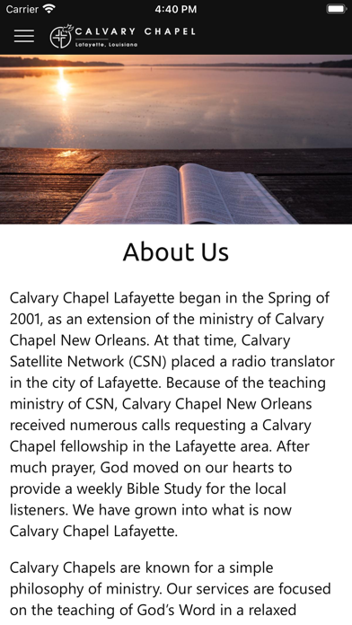 Calvary Chapel Lafayette Screenshot