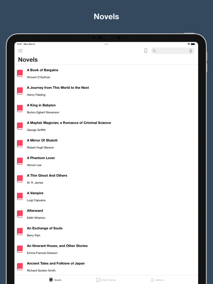 Horror and supernatural stories