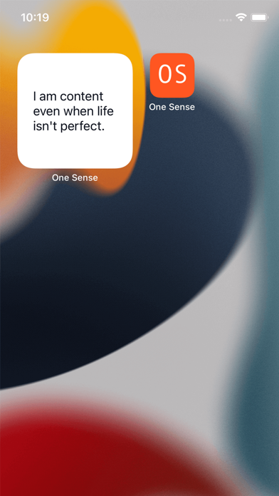 One Sense Screenshot