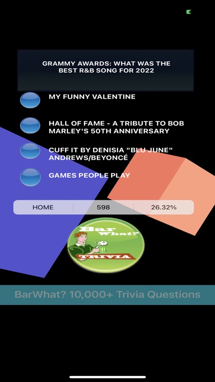 BarWhat? 10000+ Trivia Game screenshot-3