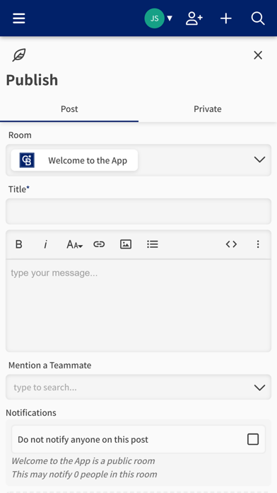 CB Community Hub Screenshot