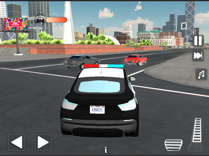 Police Car Chase Crime City 3D