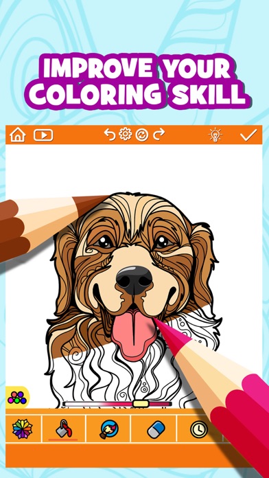 Dog Colouring Book for Adults Screenshot