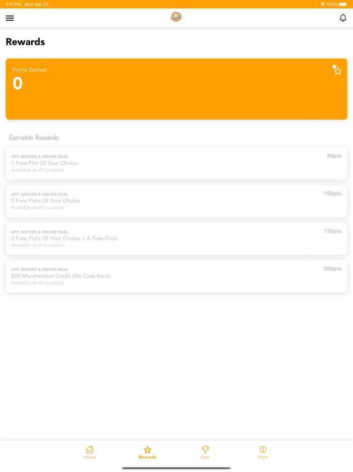 SomePlace Else Brewery Rewards