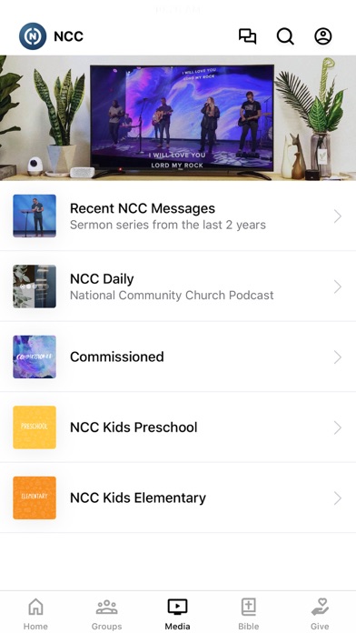 National Community Church Screenshot