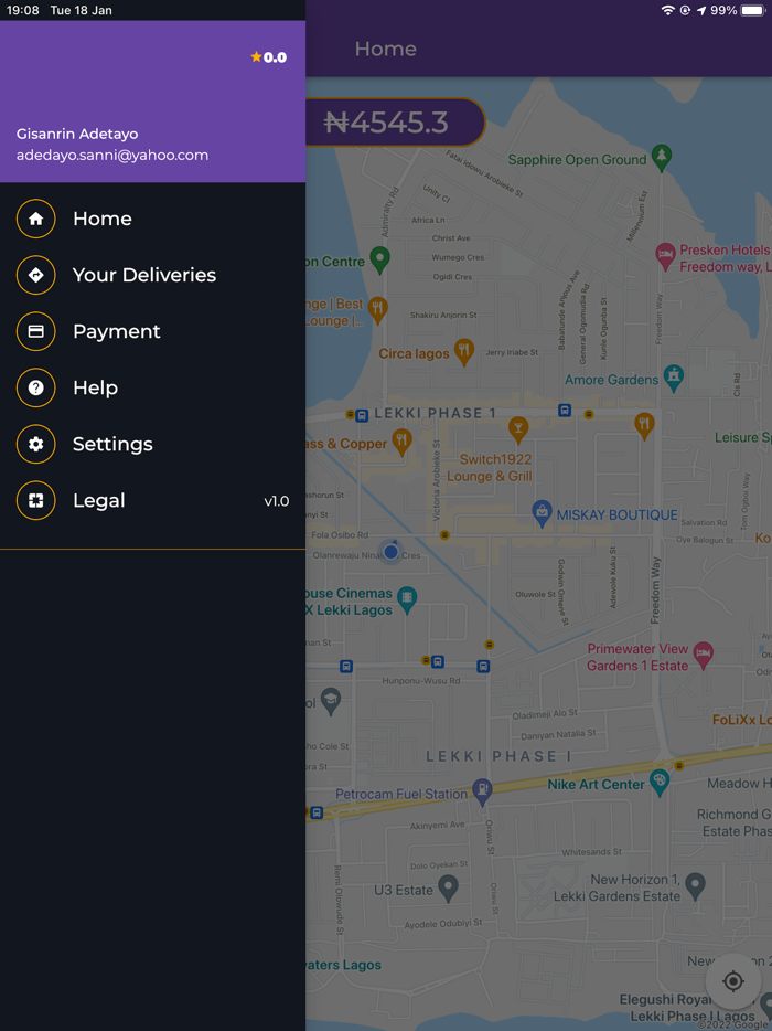 Velocity Dispatch Rider App