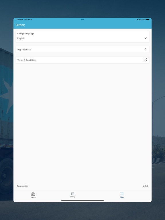 Trucker Log iPad screenshot