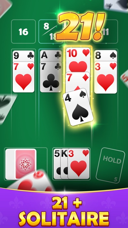 21 Solitaire: Cash Card Game