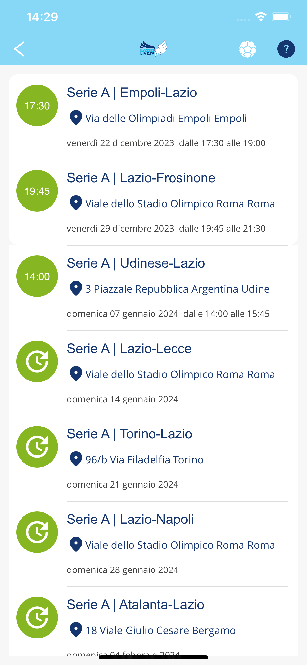 Lazio Live Tv