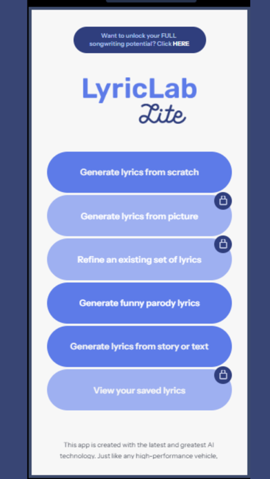 LyricLabLite Screenshot