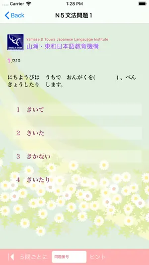 JLPT Ｎ５文法問題集 screenshot 2