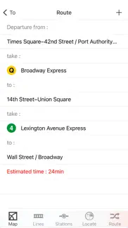 new york city subway iphone screenshot 3