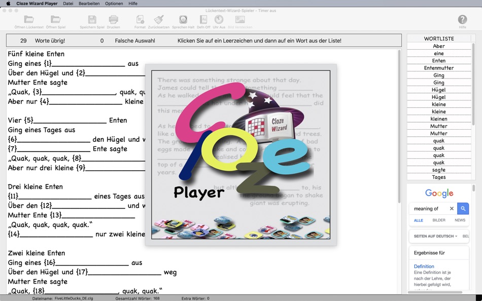 #8. Cloze Wizard Player (macOS) 由: Martin Fitzgibbons